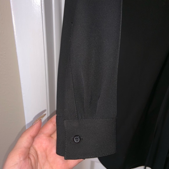 LOFT Long Sleeve Button Down Dress - Picture 2 of 8